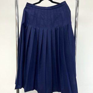 Heritage House Blue Pleated Skirt